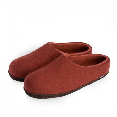 Slipper - Rusty red